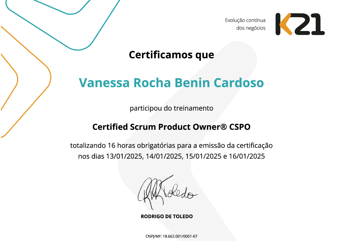 Certificado K21